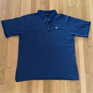 Rare Vintage Masters Polo Bobby Jones Augusta XXL Made In Italy Blue